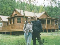 
Leni and Kip in front of their work-in-progress in Crozet, Virginia.
